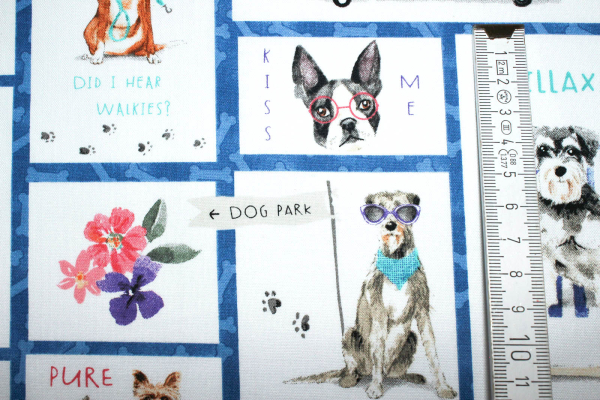 Designer-Baumwollstoff A Dog´s Life (10 cm)
